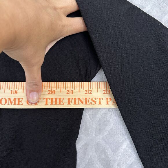 Eileen Fisher Open Front Kimono Cardigan S Black Crepe Pockets Minimal Capsule - Picture 13 of 15